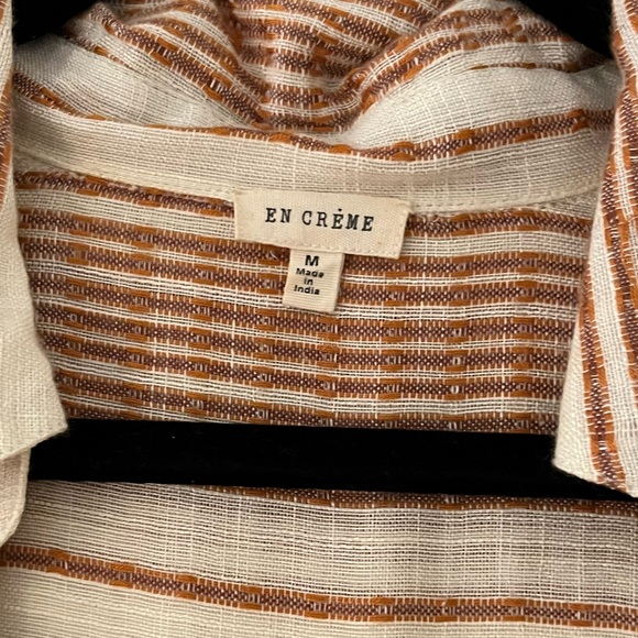 Striped Button-Up Blouse - Picture 2 of 2